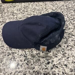 Carhartt Professional Series Hat Canvas Mesh Backed Cap Adjustable Blue New